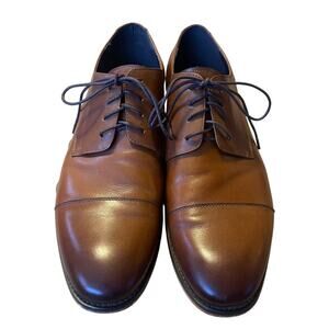 The Groomsman Suit 11 Leather Cap Toe THEO Oxfords Lace Up Dress Shoes Brown